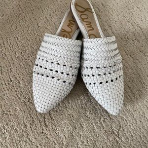 Natalya Sam Edelman Mule White 8.5
